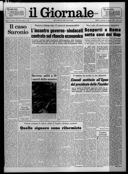 Il giornale nuovo : quotidiano del mattino